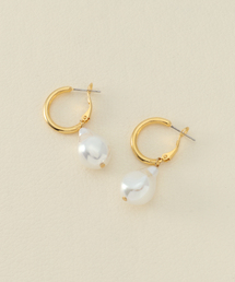 イミテーションパールピアス