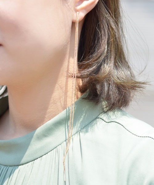 F D ロングチェーンイヤリング イヤリング Fun Daily ファンアンドデイリー のファッション通販 Zozotown