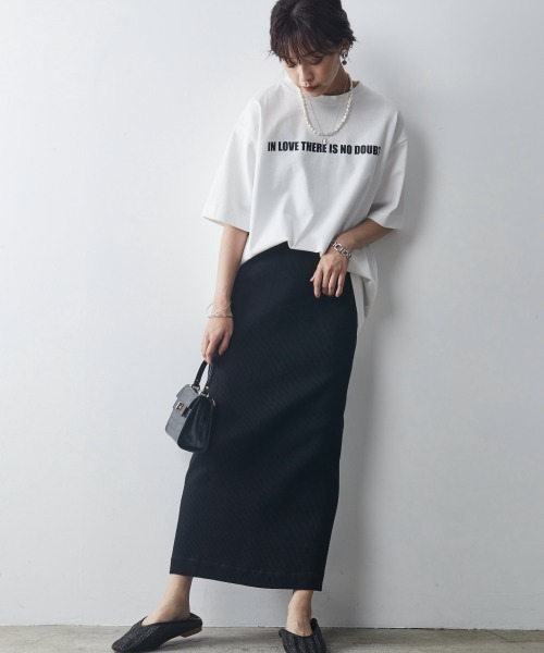 CHIC STYLE(シックスタイル)の「<大きいサイズ>綿100%ワッフルストレートシルエットマキシスカート シックスタイル(スカート・レディース・モカ/カーキ/ブラック・L/LL/3L/4L/5L)」の9枚目の写真