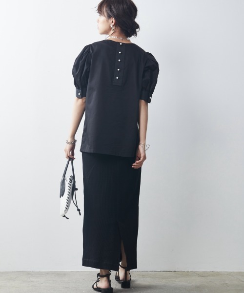 CHIC STYLE(シックスタイル)の「<大きいサイズ>綿100%ワッフルストレートシルエットマキシスカート シックスタイル(スカート・レディース・モカ/カーキ/ブラック・L/LL/3L/4L/5L)」の21枚目の写真