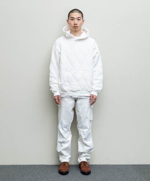 bal（バル）の「【2022秋冬】QUILTING HOODED SWEAT SHIRT（パーカー・メンズ・チャコール/ブラック/ホワイト・MEDIUM/LARGE/X-LARGE）」の8枚目の写真