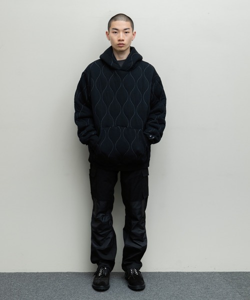 bal（バル）の「【2022秋冬】QUILTING HOODED SWEAT SHIRT（パーカー・メンズ・チャコール/ブラック/ホワイト・MEDIUM/LARGE/X-LARGE）」の5枚目の写真