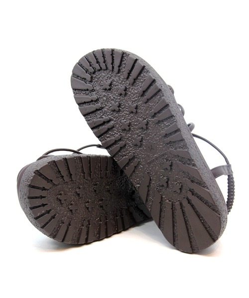 Sugar Sugar(シュガーシュガー)の「【SUGAR SUGAR シュガーシュガー】厚底コードストラップサンダル(サンダル・レディース・ブラック/アイボリー/ブラウン/グリーン・M/L/S)」の6枚目の写真