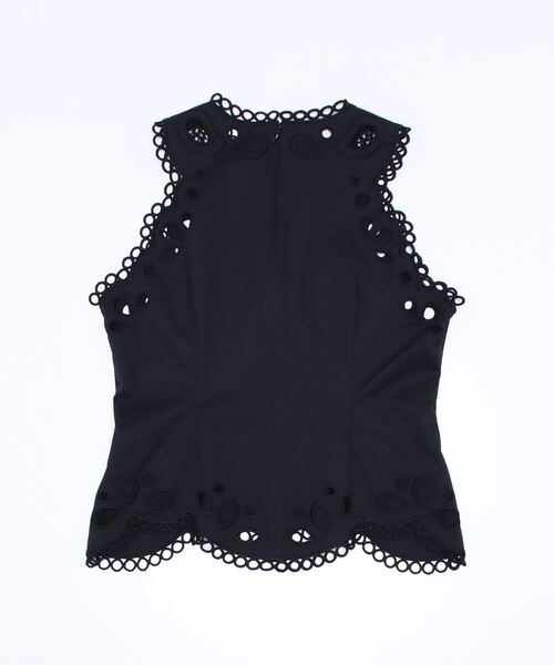新品タグ付☆ LE CIEL BLEU Perforated Tee LE CIEL BLEU - 【LECIELBLUE】タグ付き ドット柄セットアップの