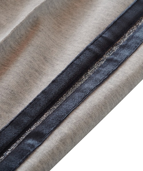 NO ID.（ノーアイディ）の「【NO ID.】Velour Side Line Track Jersey Pants / ベロア サイド ライン トラック ジャージ パンツ（その他パンツ・メンズ・グレー/ブラック/ネイビー・3/1/2）」の11枚目の写真