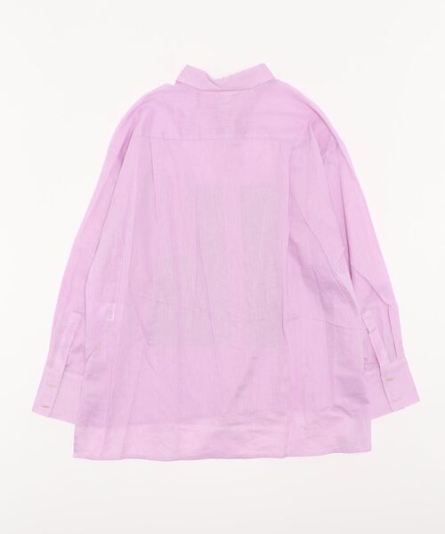 Te chichi（テチチ）の「綿麻２WAYシャツ（シャツ/ブラウス・レディース・ベージュ/ピンク/イエロー/グリーン・ﾌﾘ-）」の17枚目の写真