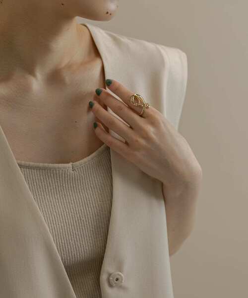 SMELLY（スメリー）の「キゴウメタルリング（リング・レディース・ゴールド・-）」の3枚目の写真