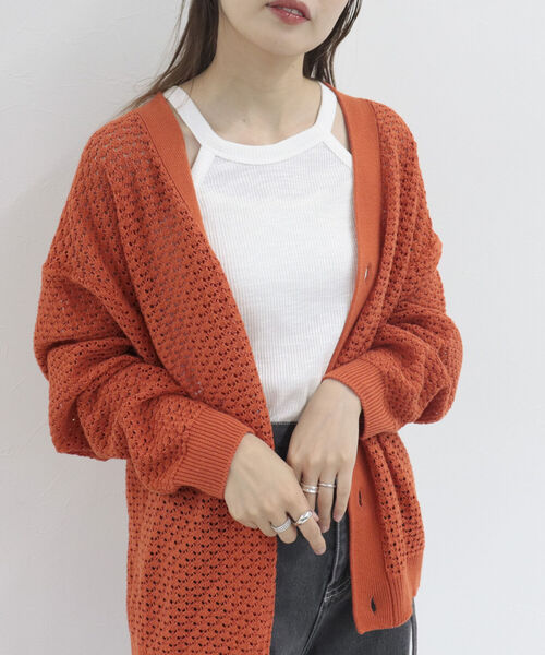 fredy emue（フレディエミュ）の「テレコ アメスリタンクトップ（タンクトップ・レディース・チャコールグレー/ブラック/キャメル/オフホワイト・38）」の8枚目の写真