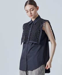 city（シティ）の「【CITY】アイレットレースコンビシャツ（シャツ/ブラウス）」