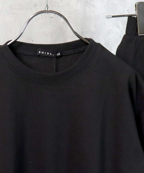 THE CASUAL(カジュアル)の「無地半袖Tシャツ ショートパンツ セットアップ キッズ(Tシャツ/カットソー・キッズ・ブラック/ベージュ/ネイビー/オレンジ/杢グレー/チャコール/モカ/ブルー・110cm/100cm/120cm/130cm/140cm/150cm/160cm)」の13枚目の写真