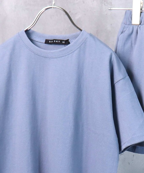 THE CASUAL(カジュアル)の「無地半袖Tシャツ ショートパンツ セットアップ キッズ(Tシャツ/カットソー・キッズ・ブラック/ベージュ/ネイビー/オレンジ/杢グレー/チャコール/モカ/ブルー・110cm/100cm/120cm/130cm/140cm/150cm/160cm)」の10枚目の写真