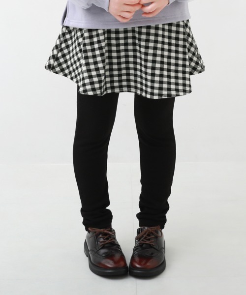 devirock（デビロック）の「RICH WARM 裏シャギー 両側ポケット付き 10分丈 プリント スカッツ（スカート・キッズ・ブラック系その他/グレー系その他/ブラック/グレー系その他2/ブルー系その他/ネイビー/ライトグレー/その他8/その他10/その他9/その他12/その他11/ブルー系その他2/ブラウン系その他/ブラック系その他2/ブラック系その他3/ベージュ系その他・80ｃｍ/90cm/100cm/110cm/120cm/130cm/140cm/150cm/160cm）」の3枚目の写真