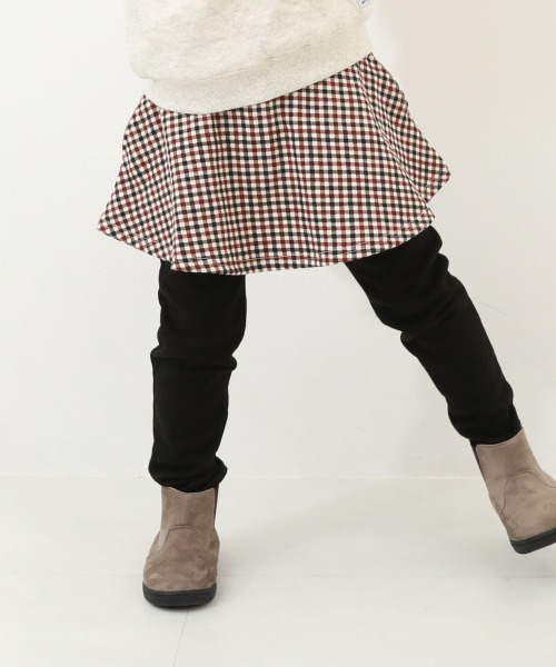 devirock（デビロック）の「RICH WARM 裏シャギー 両側ポケット付き 10分丈 プリント スカッツ（スカート・キッズ・ブラック系その他/グレー系その他/ブラック/グレー系その他2/ブルー系その他/ネイビー/ライトグレー/その他8/その他10/その他9/その他12/その他11/ブルー系その他2/ブラウン系その他/ブラック系その他2/ブラック系その他3/ベージュ系その他・80ｃｍ/90cm/100cm/110cm/120cm/130cm/140cm/150cm/160cm）」の14枚目の写真