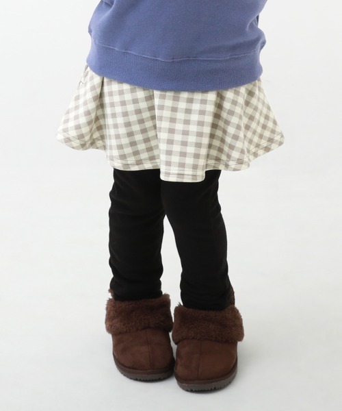 devirock（デビロック）の「RICH WARM 裏シャギー 両側ポケット付き 10分丈 プリント スカッツ（スカート・キッズ・ブラック系その他/グレー系その他/ブラック/グレー系その他2/ブルー系その他/ネイビー/ライトグレー/その他8/その他10/その他9/その他12/その他11/ブルー系その他2/ブラウン系その他/ブラック系その他2/ブラック系その他3/ベージュ系その他・80ｃｍ/90cm/100cm/110cm/120cm/130cm/140cm/150cm/160cm）」の7枚目の写真