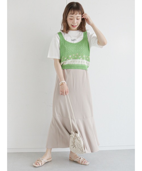 ehka sopo（エヘカソポ）の「花柄ジャカードビスチェ（ベスト）」 - WEAR