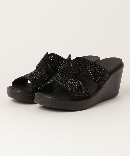 SKECHERS(スケッチャーズ)の「SKECHERS スケッチャーズ RUMBLE ON-TOO HAUTE ランブルオン 119261 BBK(サンダル・レディース・ブラック・24.0cm/23.0cm/25.0cm)」の1枚目の写真