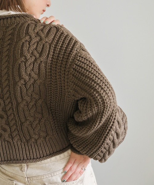 select MOCA（セレクトモカ）の「リブロールショートニット（ニット