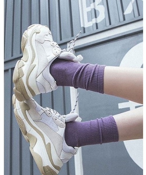 ANGEL SOCKS(エンジェルソックス)の「ANGEL SOCKS/1224カラフルソックス 2296804(ソックス/靴下・レディース・ホワイト/ブラック/ピンク/オレンジ/イエロー/グリーン/ライトブルー/パープル・FREE)」の5枚目の写真