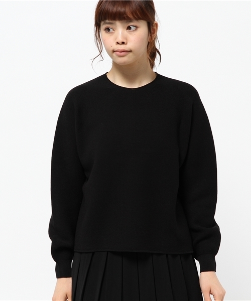 NOLLEY’S(ノーリーズ)の「12Gホールガーメントガータープルオーバーニット(ニット/セーター・レディース・ホワイト/ブラック/ブルー・38)」の4枚目の写真