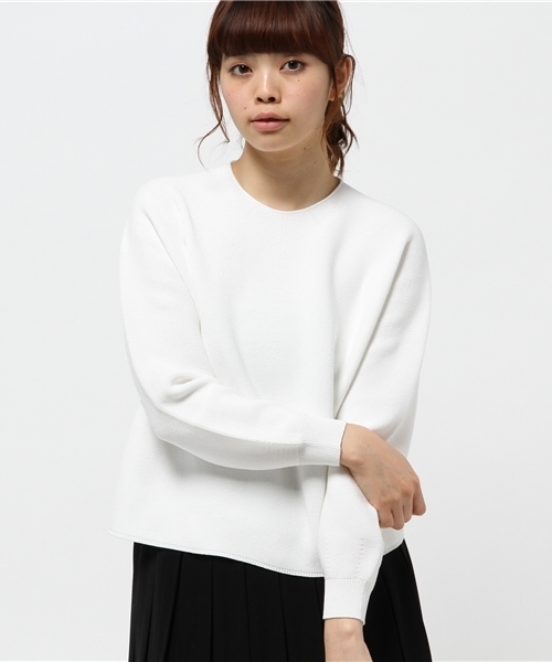 NOLLEY’S(ノーリーズ)の「12Gホールガーメントガータープルオーバーニット(ニット/セーター・レディース・ホワイト/ブラック/ブルー・38)」の11枚目の写真