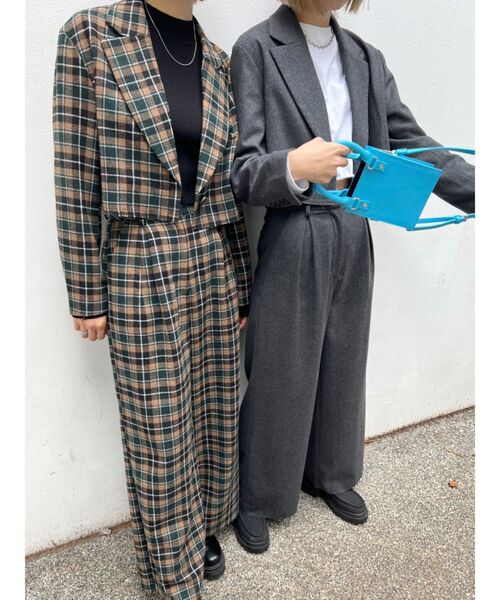 EMODA(エモダ)の「ウールブレンドショートジャケット(テーラードジャケット・レディース・グレー/その他/ベージュ・FREE)」の21枚目の写真