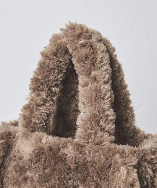 UNITED ARROWS（ユナイテッドアローズ）の「ボリューム ボア トートバッグ S（トートバッグ・レディース・ライトブルー/ブラウン・FREE）」の7枚目の写真