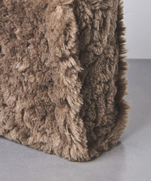 UNITED ARROWS（ユナイテッドアローズ）の「ボリューム ボア トートバッグ S（トートバッグ・レディース・ライトブルー/ブラウン・FREE）」の5枚目の写真