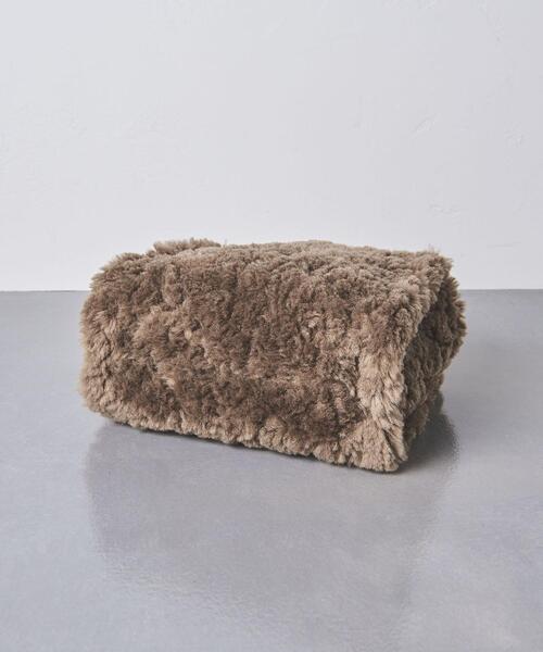 UNITED ARROWS（ユナイテッドアローズ）の「ボリューム ボア トートバッグ S（トートバッグ・レディース・ライトブルー/ブラウン・FREE）」の18枚目の写真