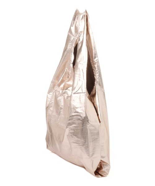 BAYFLOW(ベイフロー)の「【BAGGU(バグゥ)】メタリック STANDARD 22(エコバッグ/サブバッグ・レディース・シルバーグレー/ベビーピンク/ブラック/イエロー・0)」の10枚目の写真
