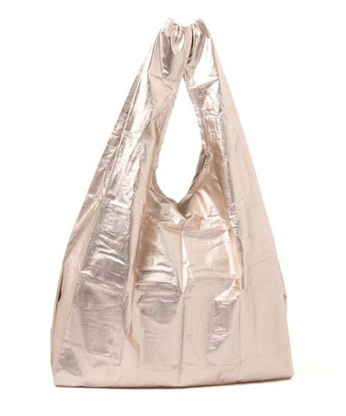 BAYFLOW(ベイフロー)の「【BAGGU(バグゥ)】メタリック STANDARD 22(エコバッグ/サブバッグ・レディース・シルバーグレー/ベビーピンク/ブラック/イエロー・0)」の6枚目の写真