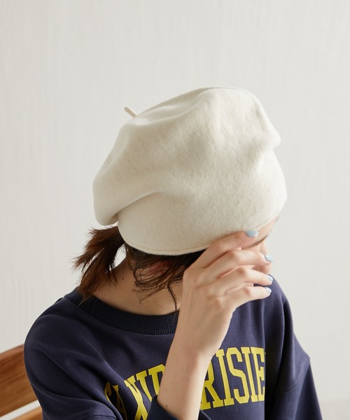 Kopka ACCESSORIES(コプカアクセサリーズ)の「KOPKA/ベレー帽(ハンチング/ベレー帽・レディース・グレー/オフホワイト/ブラック・FREE)」の8枚目の写真