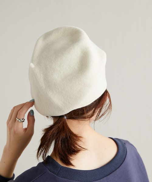 Kopka ACCESSORIES(コプカアクセサリーズ)の「KOPKA/ベレー帽(ハンチング/ベレー帽・レディース・グレー/オフホワイト/ブラック・FREE)」の11枚目の写真