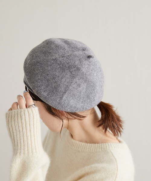 Kopka ACCESSORIES(コプカアクセサリーズ)の「KOPKA/ベレー帽(ハンチング/ベレー帽・レディース・グレー/オフホワイト/ブラック・FREE)」の16枚目の写真