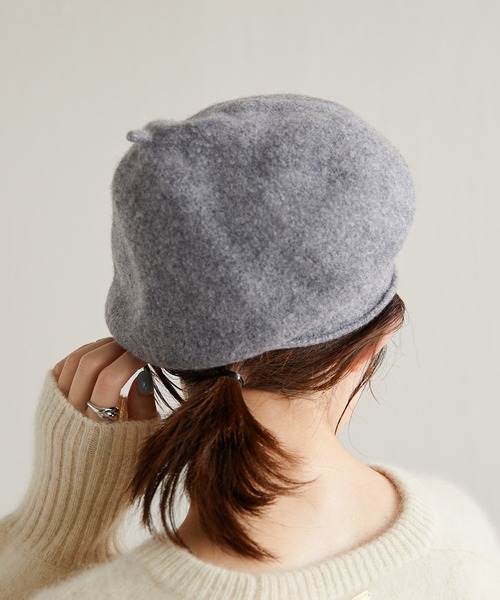 Kopka ACCESSORIES(コプカアクセサリーズ)の「KOPKA/ベレー帽(ハンチング/ベレー帽・レディース・グレー/オフホワイト/ブラック・FREE)」の17枚目の写真
