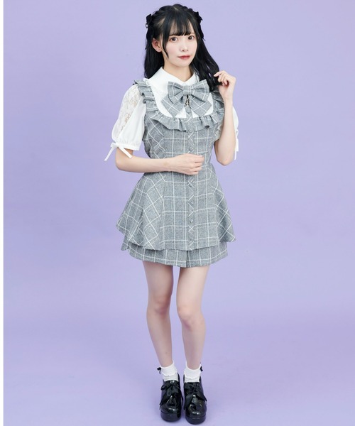 Secret Honey（シークレットハニー）の「チェック柄袖スリット  