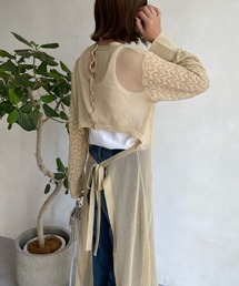 【AgAwd/アガウド】【WEB限定】カットワークニットドレス