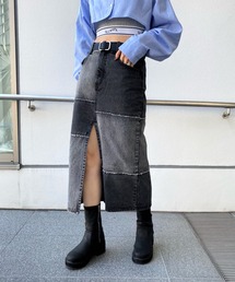 WHO'S WHO gallery | リメイクライクローライズスカート(デニムスカート)