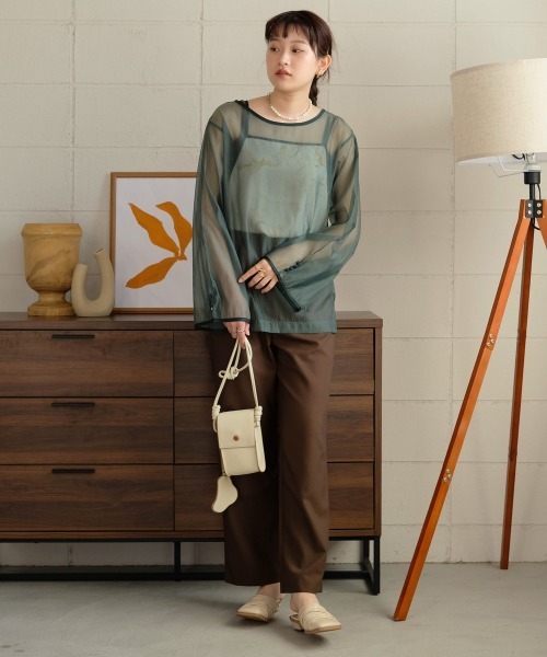 Bab(バブ)の「キーケース付き配色ミニショルダーバッグ(ショルダーバッグ・レディース・キャメル/ブラック/アイボリー・ONESIZE)」の19枚目の写真