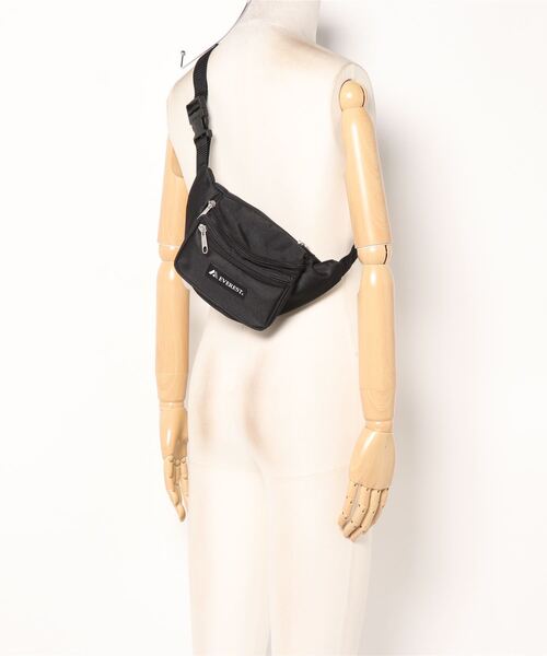 EVEREST（エベレスト）の「★EVEREST★Signature waist pack（ボディバッグ/ウエストポーチ・レディース・ブラック/ネイビー/オリーブ/カモフラージュ/グレー系カモフラージュ・FREE）」の6枚目の写真