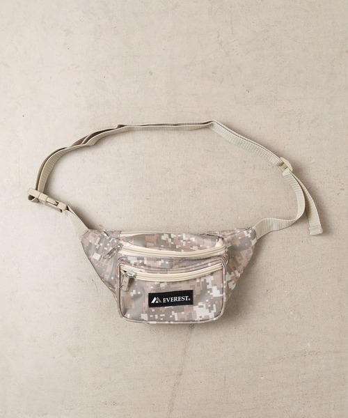 EVEREST（エベレスト）の「★EVEREST★Signature waist pack（ボディバッグ/ウエストポーチ・レディース・ブラック/ネイビー/オリーブ/カモフラージュ/グレー系カモフラージュ・FREE）」の5枚目の写真