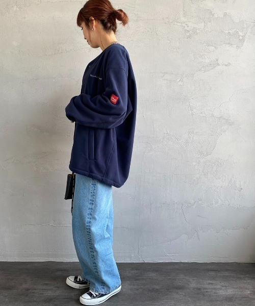 Manhattan Portage（マンハッタンポーテージ）の「[MANHATTAN PORTAGE/マンハッタンポーテージ] 別注 ポーラテック ノーカラーフリースジャケット（その他アウター・レディース・ブラック/ネイビー/アイボリー・M/L）」の20枚目の写真