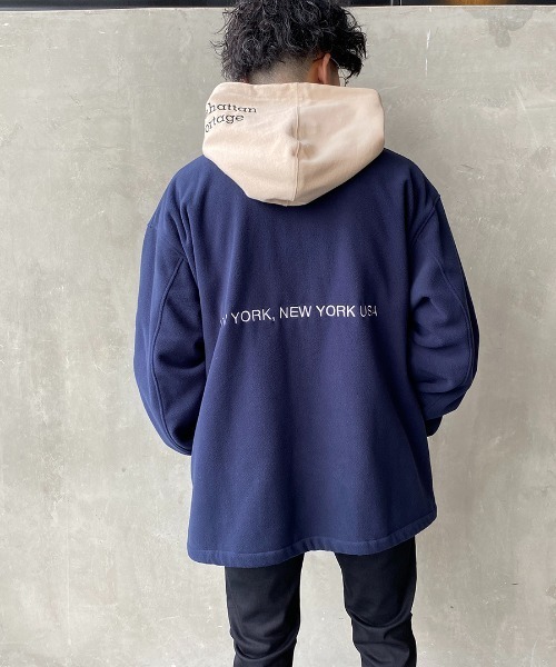 Manhattan Portage（マンハッタンポーテージ）の「[MANHATTAN PORTAGE/マンハッタンポーテージ] 別注 ポーラテック ノーカラーフリースジャケット（その他アウター・レディース・ブラック/ネイビー/アイボリー・M/L）」の21枚目の写真