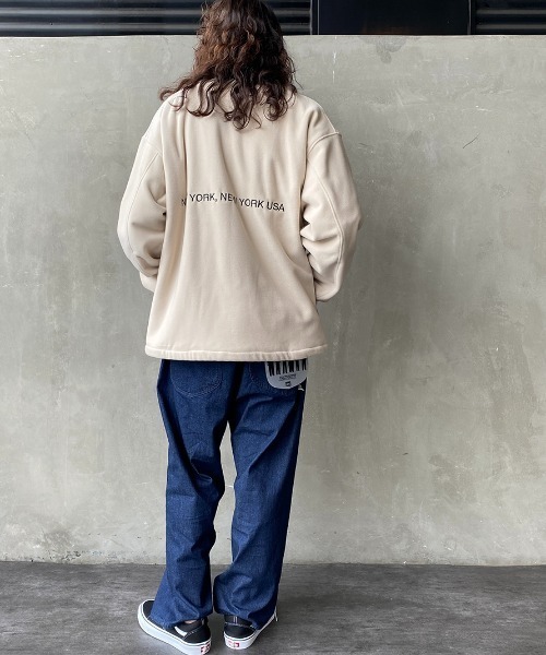 Manhattan Portage（マンハッタンポーテージ）の「[MANHATTAN PORTAGE/マンハッタンポーテージ] 別注 ポーラテック ノーカラーフリースジャケット（その他アウター・レディース・ブラック/ネイビー/アイボリー・M/L）」の7枚目の写真