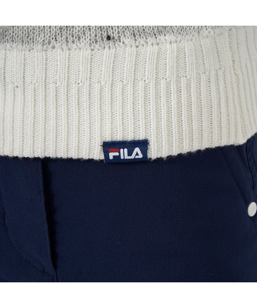 FILA GOLF(フィラゴルフ )の「FILA GOLF/フィラ ゴルフ クルーネック セーター チェック ジャガード ブランドロゴ リサイクル糸 ニット セーター スポーツウェア(ニット/セーター・レディース・ホワイト/グリーン/ピンク・LL/L/M)」の14枚目の写真