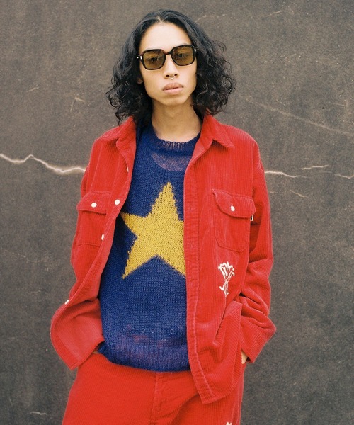 【Myne ／星柄モヘヤニット】 MYne（マイン）の「MYne マイン / Star Mohair Knit PO スター