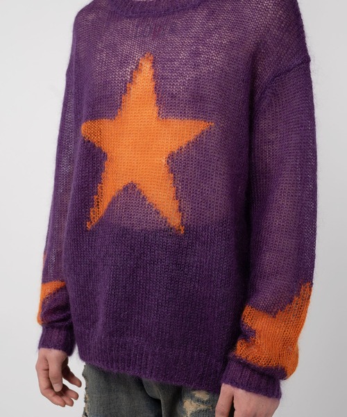 MYne（マイン）の「MYne マイン / Star Mohair Knit PO スターモヘア
