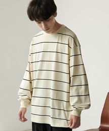 リラックスルーズベーシックボーダー L/S Tシャツ 2022AW