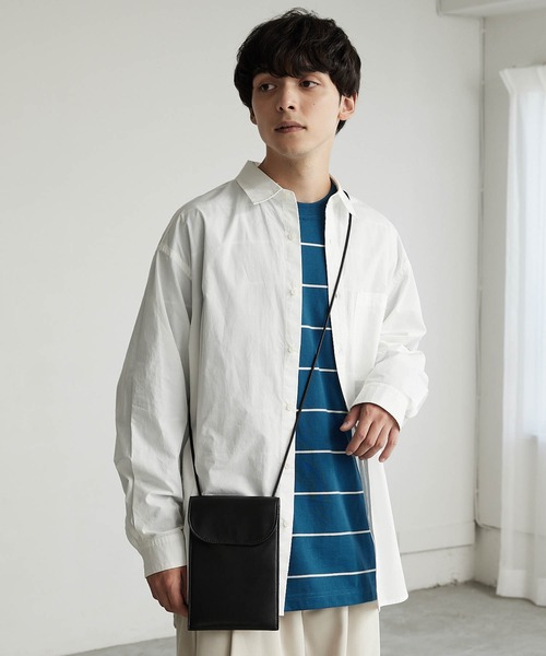 MONO-MART(モノマート)の「リラックスルーズベーシックボーダー L/S Tシャツ 2022AW(Tシャツ/カットソー・メンズ・チャコール/モカ/ネイビー/アイボリー・L/M)」の15枚目の写真