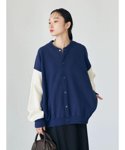 earth music&ecology（アースミュージックアンドエコロジー）の「ニットスタジャン（スタジャン・レディース・ブラック/ブルー・FREE）」の13枚目の写真