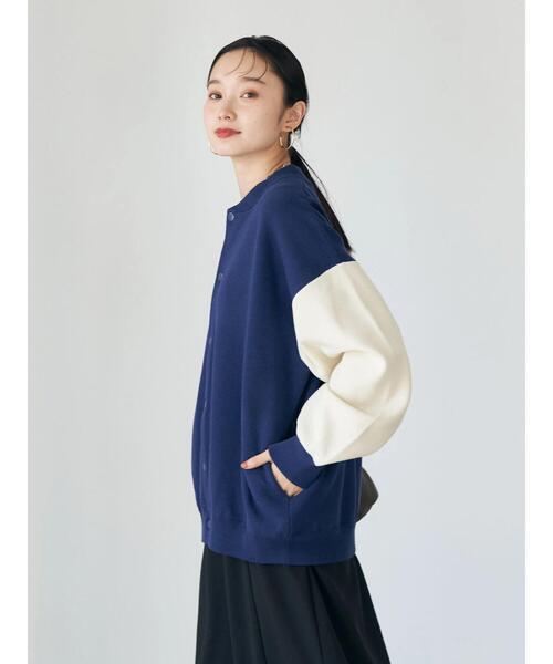 earth music&ecology（アースミュージックアンドエコロジー）の「ニットスタジャン（スタジャン・レディース・ブラック/ブルー・FREE）」の9枚目の写真